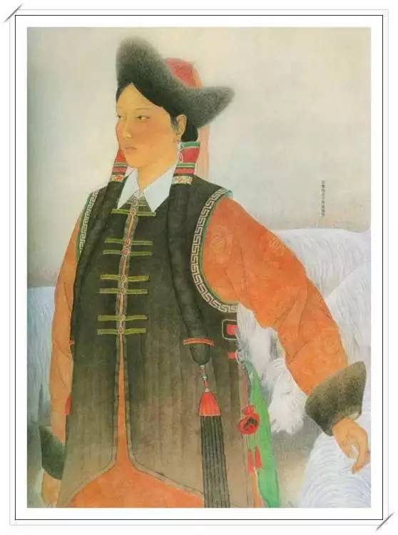 【美图】美妙绝伦的蒙古人物肖像画分享 第26张