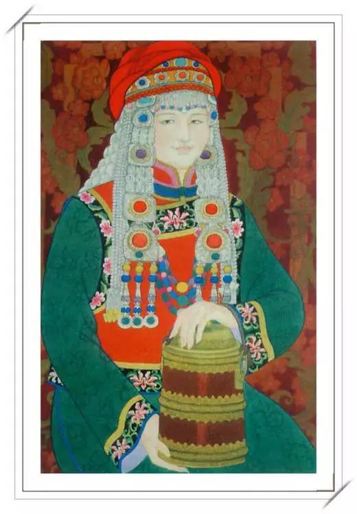 【美图】美妙绝伦的蒙古人物肖像画分享 第34张