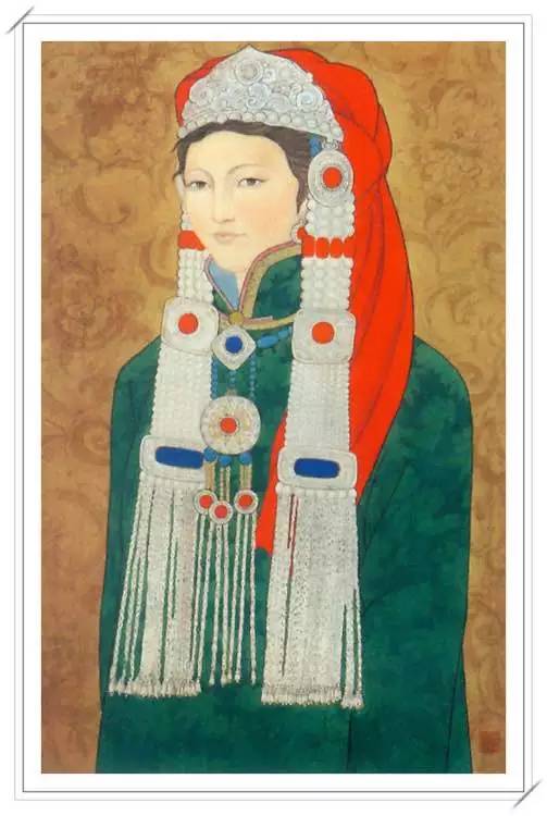 【美图】美妙绝伦的蒙古人物肖像画分享 第36张