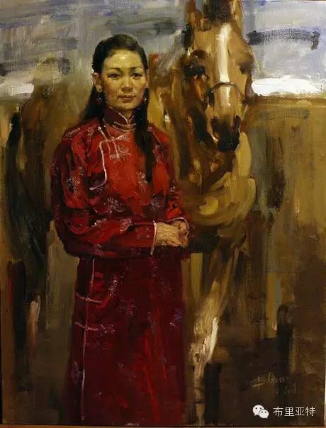 【ANU美图】青年蒙古画家敖特格·巴达玛油画作品分享 第7张