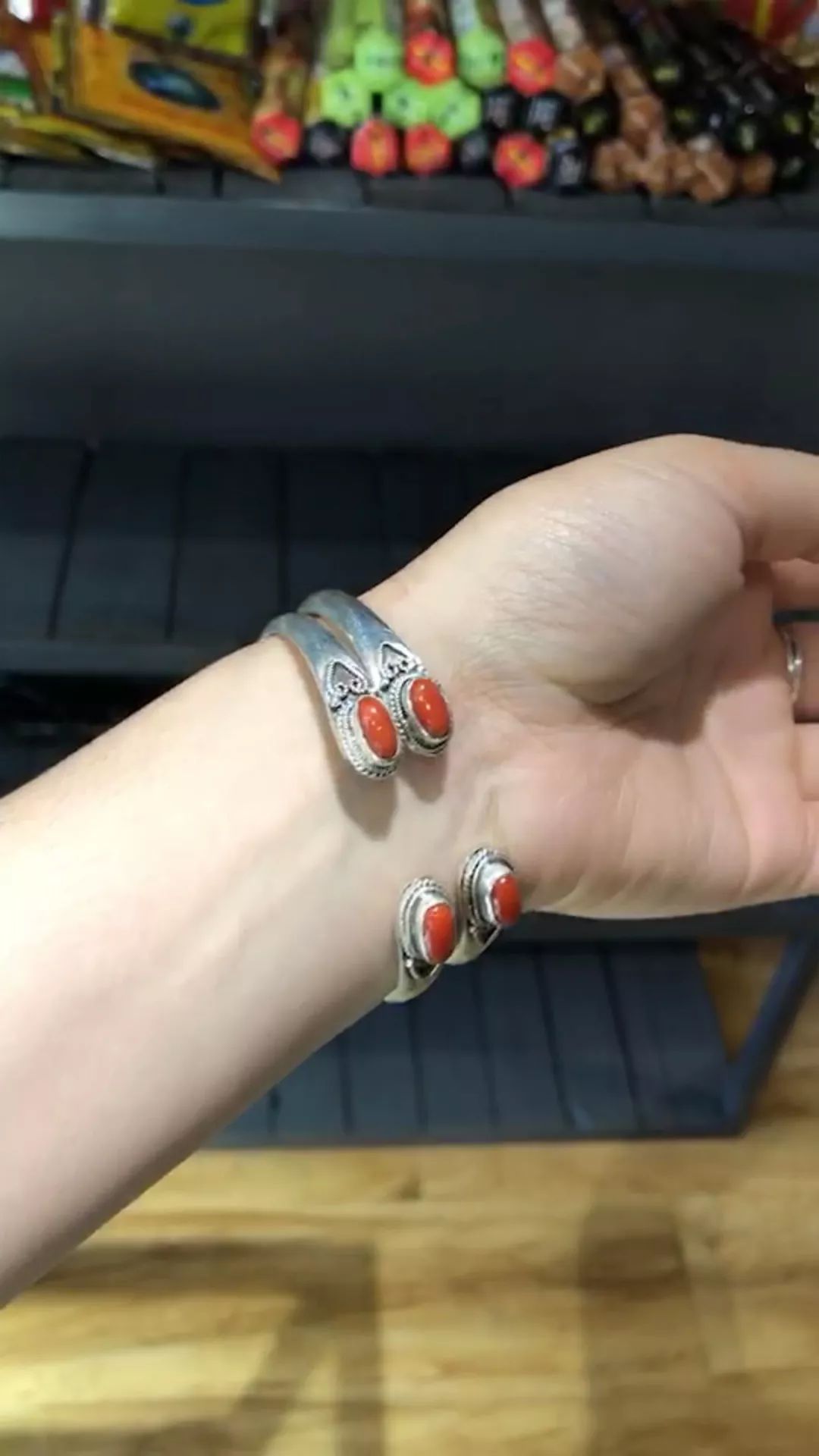 HongorGoyol 银饰天然珊瑚松石系列，传统游牧民族首饰 第7张