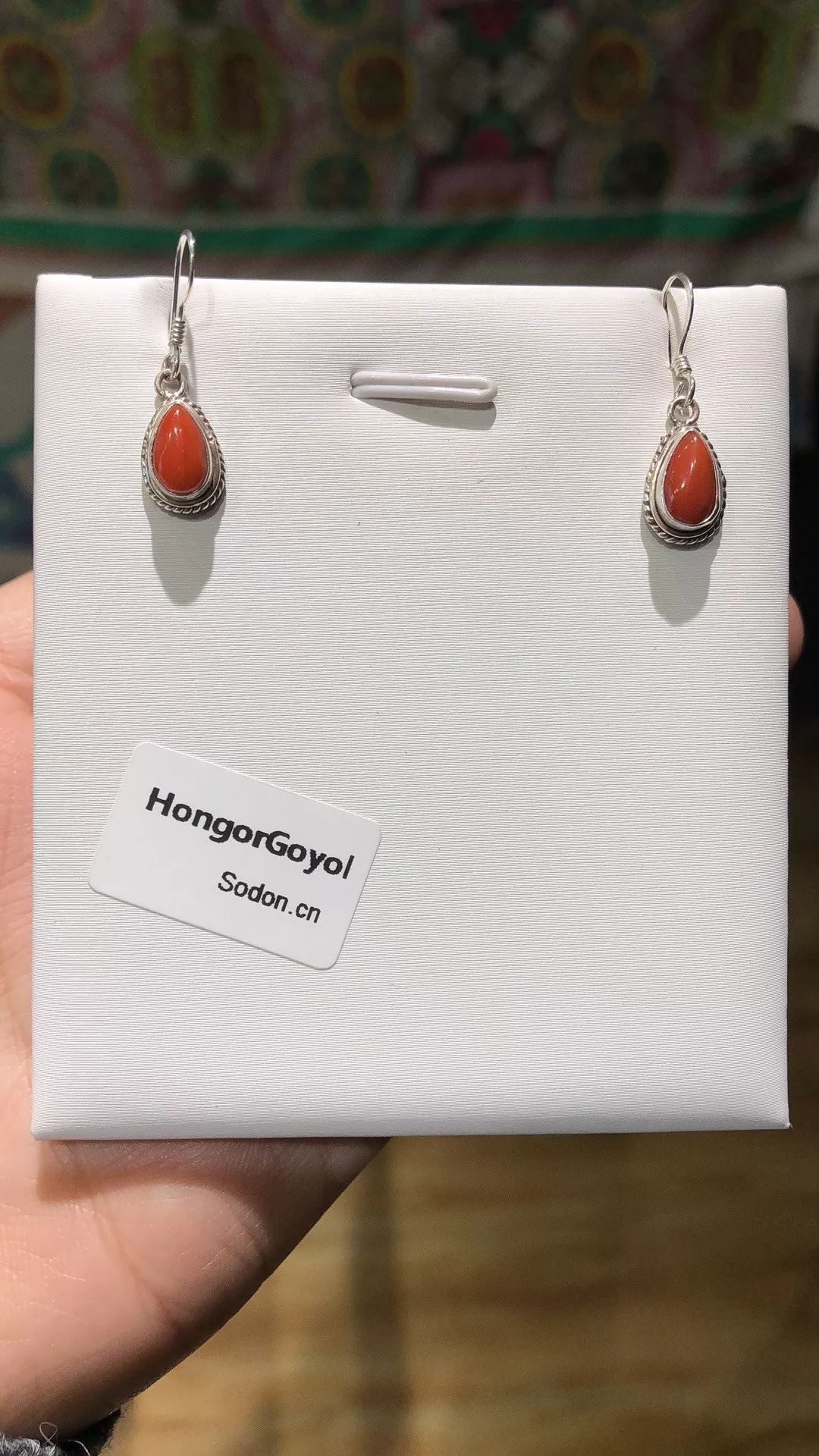 HongorGoyol 银饰天然珊瑚松石系列，传统游牧民族首饰 第16张