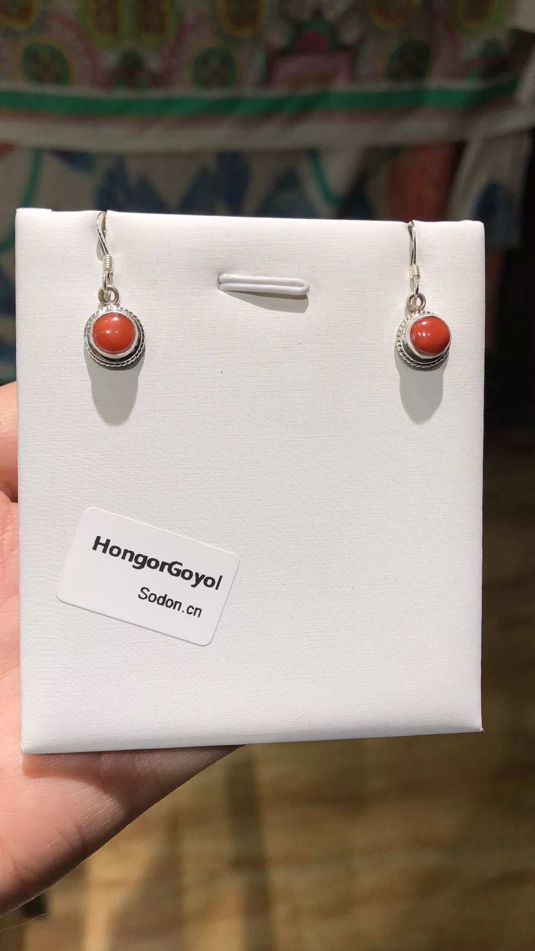 HongorGoyol 银饰天然珊瑚松石系列，传统游牧民族首饰 第19张