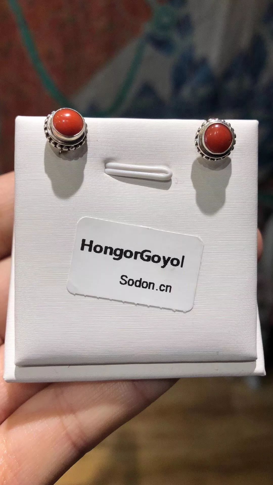 HongorGoyol 银饰天然珊瑚松石系列，传统游牧民族首饰 第22张