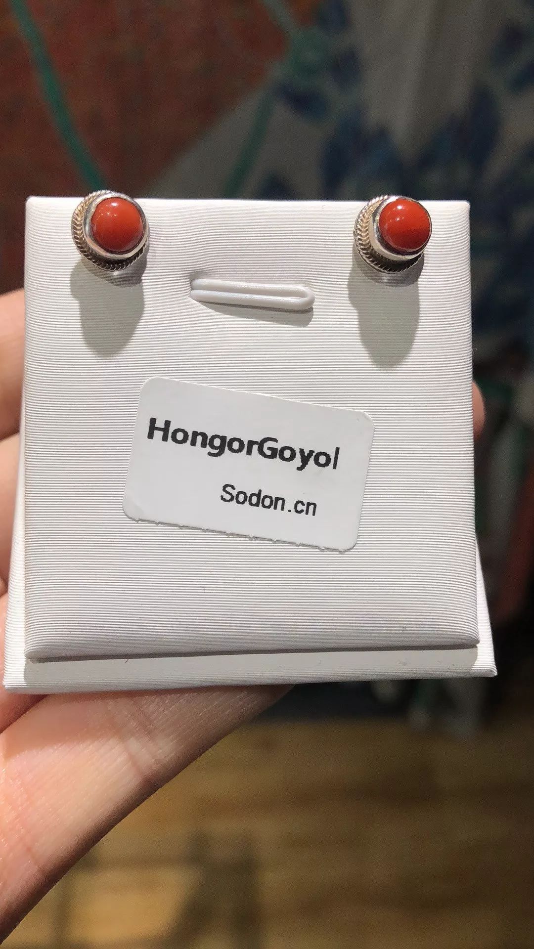 HongorGoyol 银饰天然珊瑚松石系列，传统游牧民族首饰 第27张