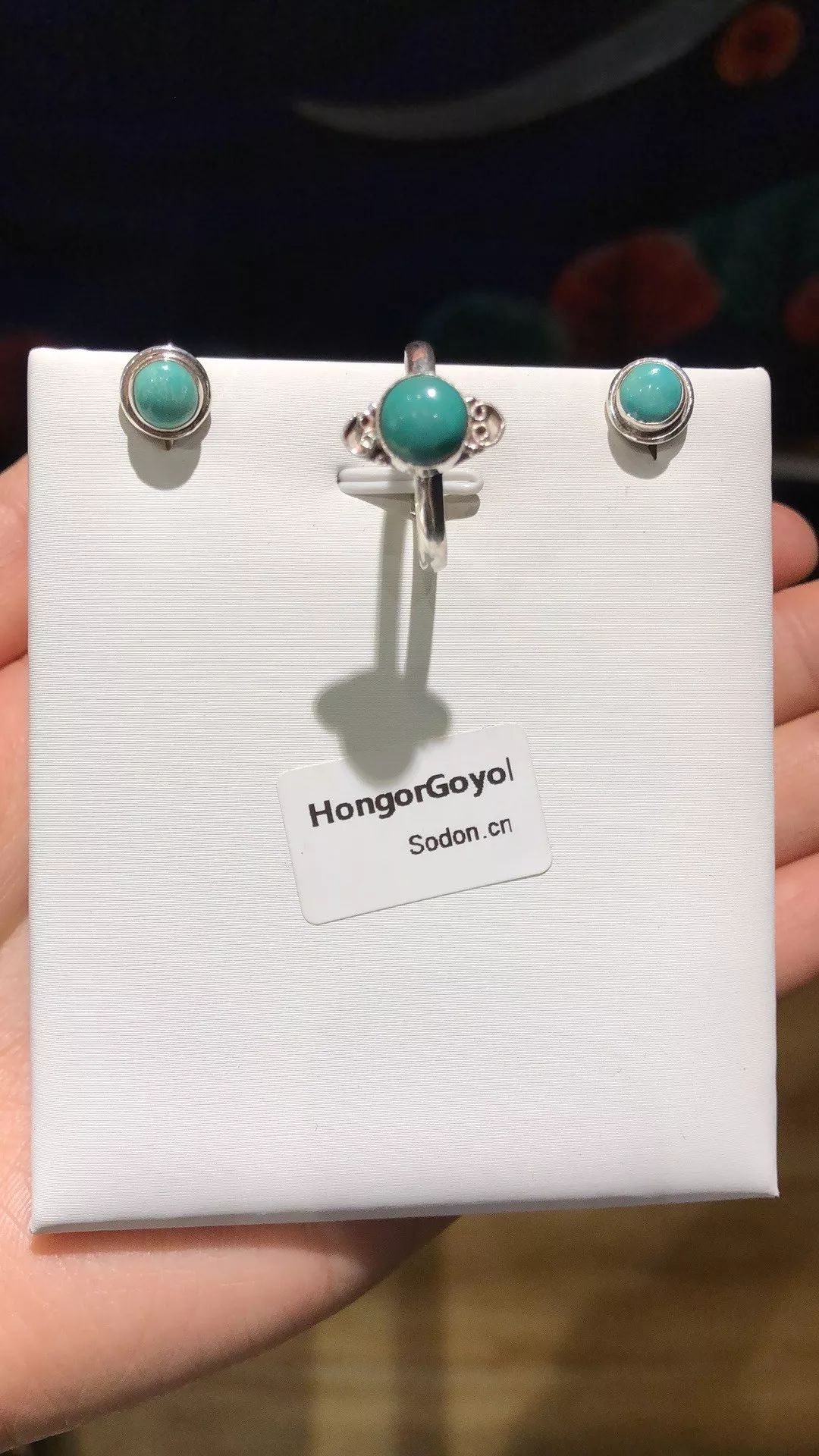 HongorGoyol 银饰天然珊瑚松石系列，传统游牧民族首饰 第34张