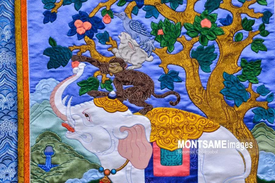 博格达汗故宫举世无双的蒙古刺绣展欣赏，太精美了！ 第20张