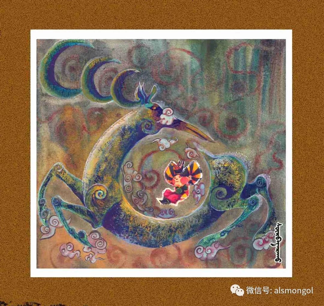 智慧蒙古人美画更美年轻画家海乐和她的绘画作品