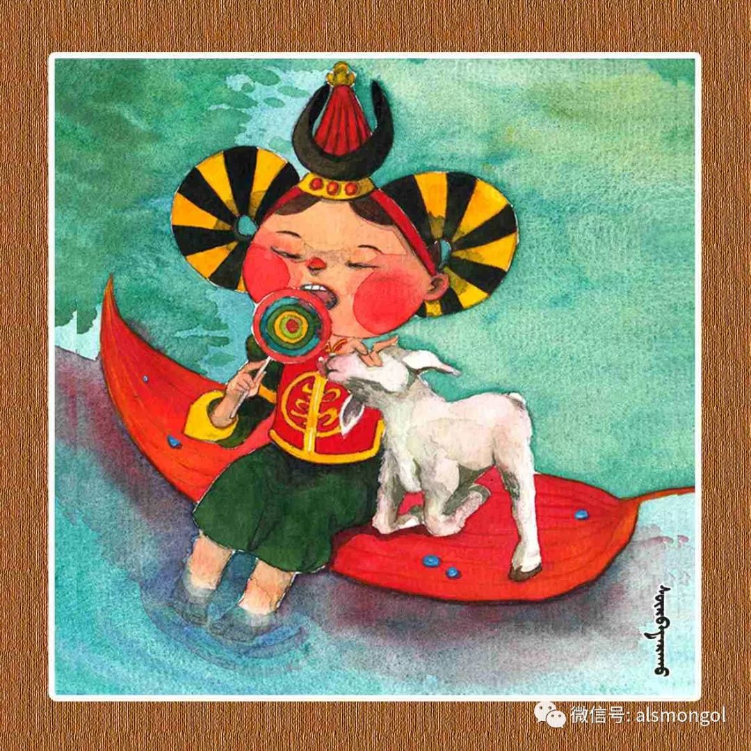【智慧蒙古】人美画更美,年轻画家海乐和她的绘画作品