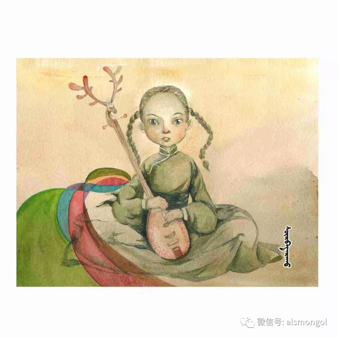 智慧蒙古人美画更美年轻画家海乐和她的绘画作品