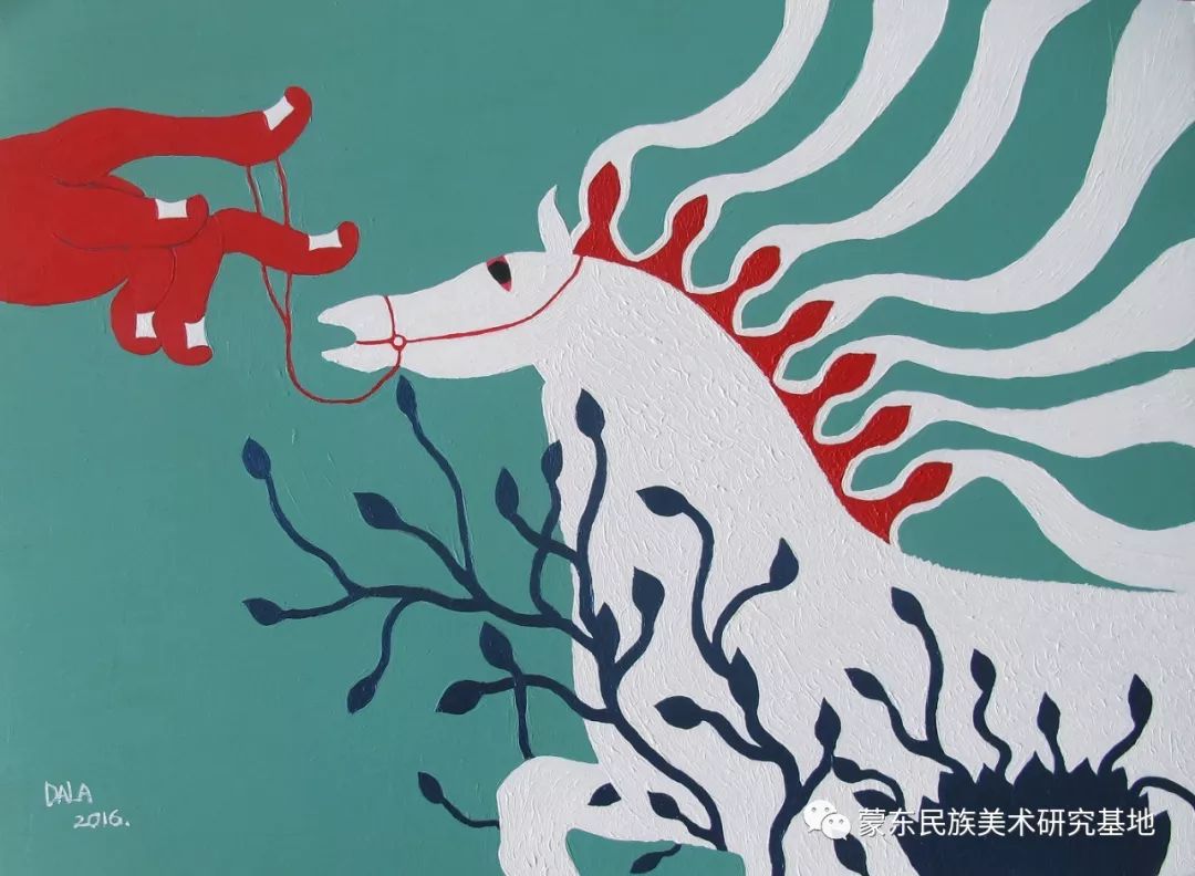 娜恩达拉油画作品——中国少数民族美术促进会,蒙东民族美术研究基地