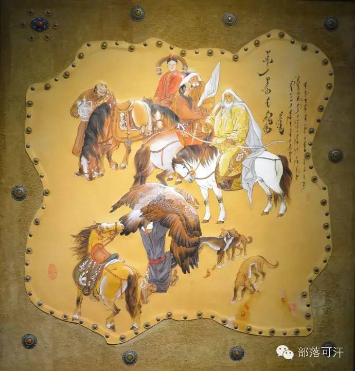 蒙古族皮画皮雕艺术欣赏 第5张
