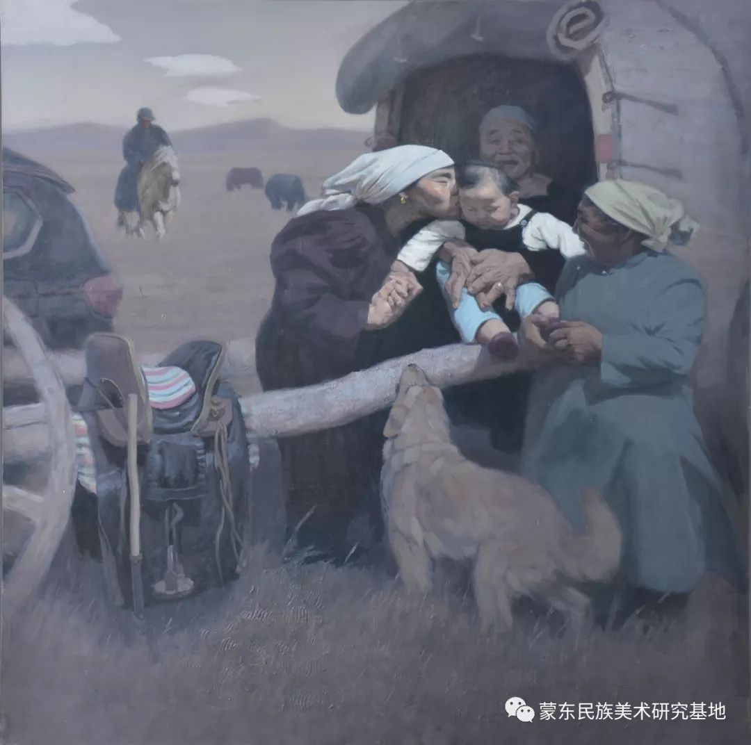 朝鲁门油画作品——中国少数民族美术促进会，蒙东民族美术研究基地画家系列