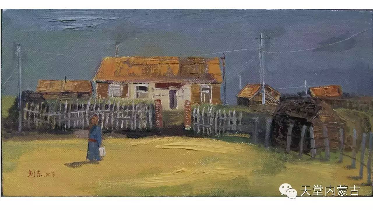 92内蒙古画家刘东油画作品