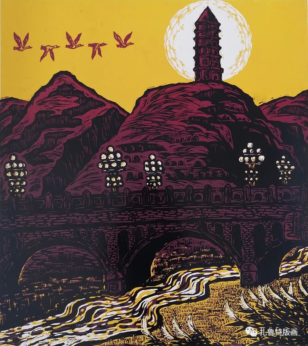 “传承红色基因 争做时代先锋”主题版画作品选 第3张 “传承红色基因 争做时代先锋”主题版画作品选 第3张