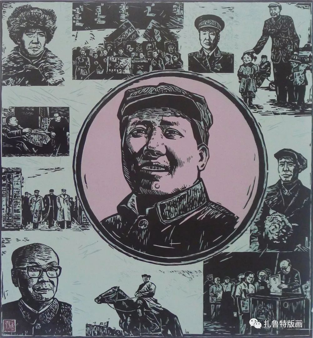 “传承红色基因 争做时代先锋”主题版画作品选 第6张 “传承红色基因 争做时代先锋”主题版画作品选 第6张