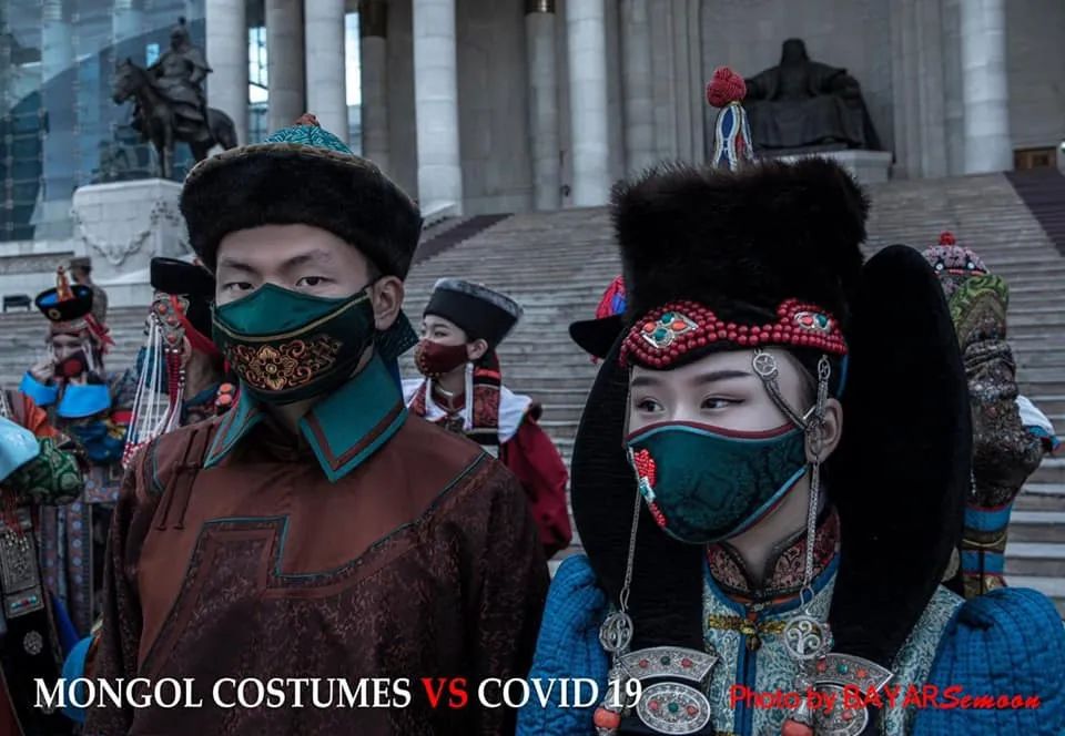 图片：蒙古服装VS新冠病毒