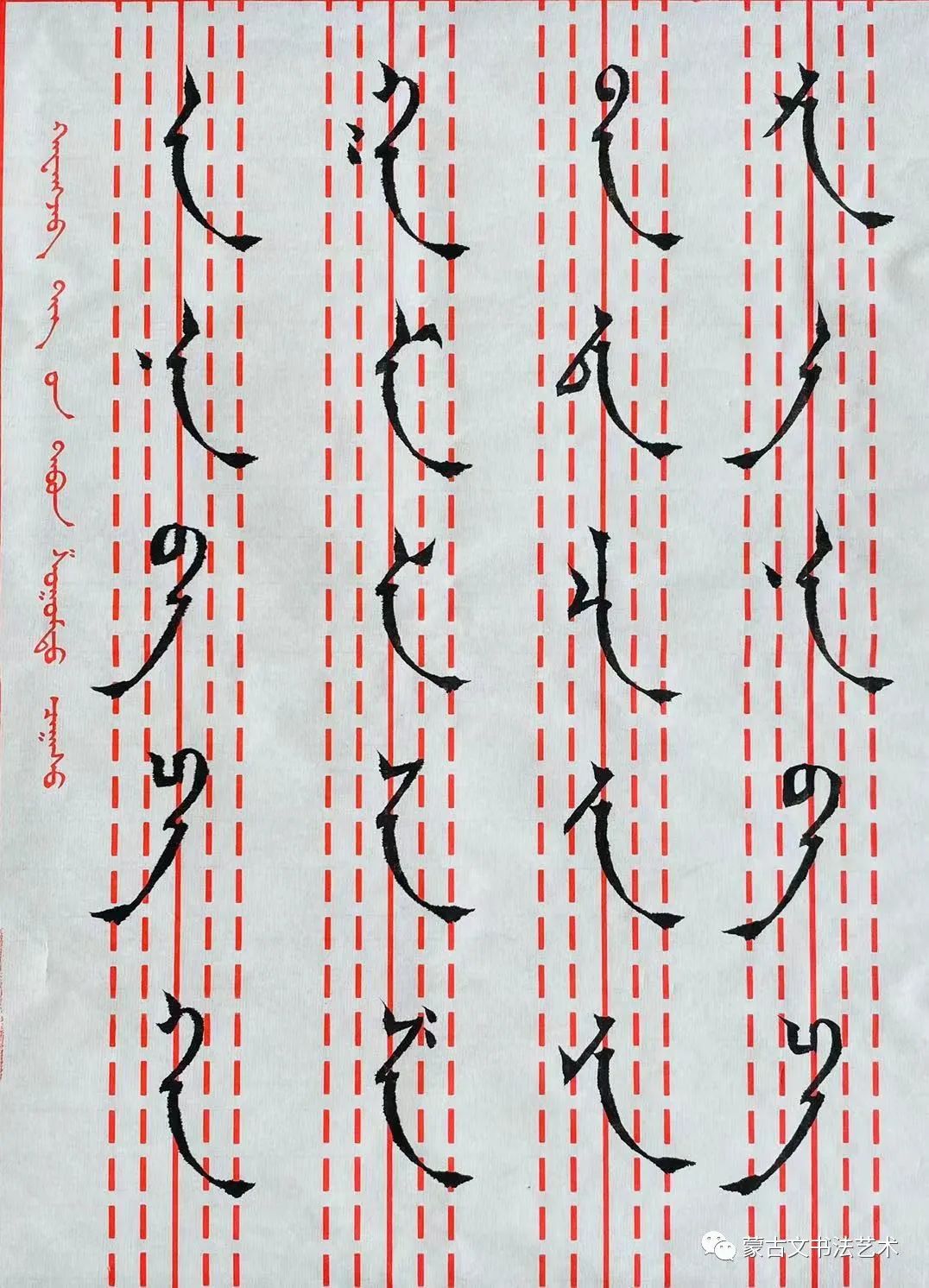 新手临摹字帖，赛音吉雅楷书