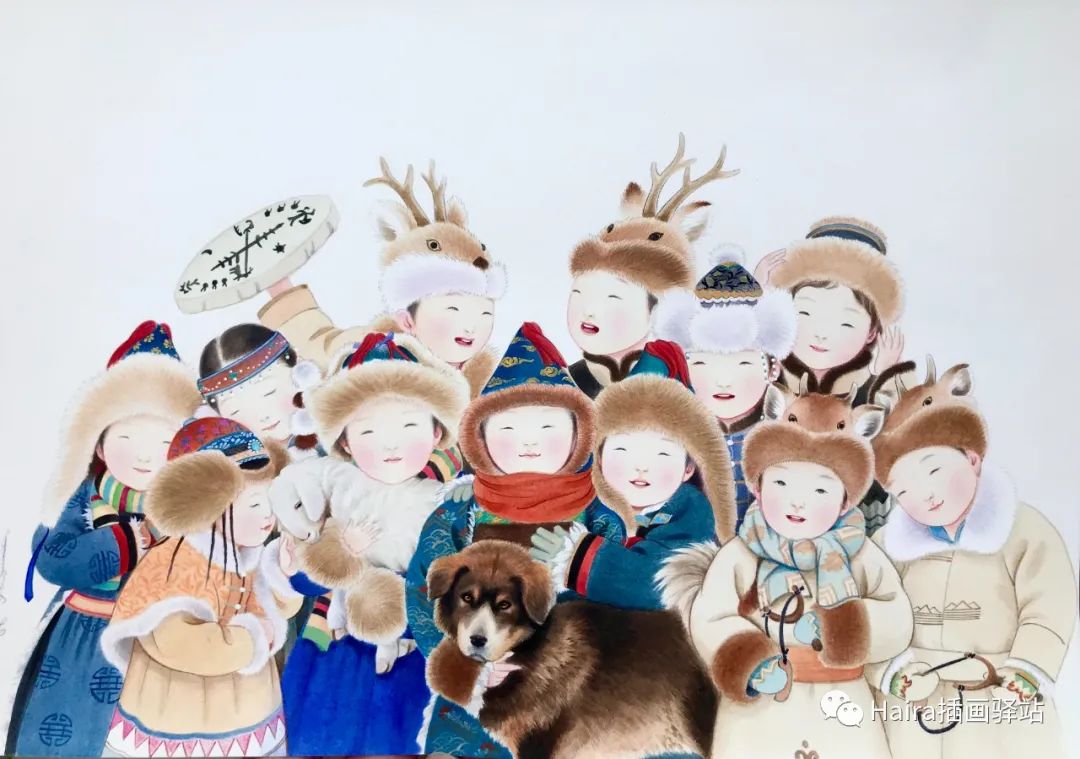 插画师专访 | 插画师乌根巴雅尔 · 草原上的童年