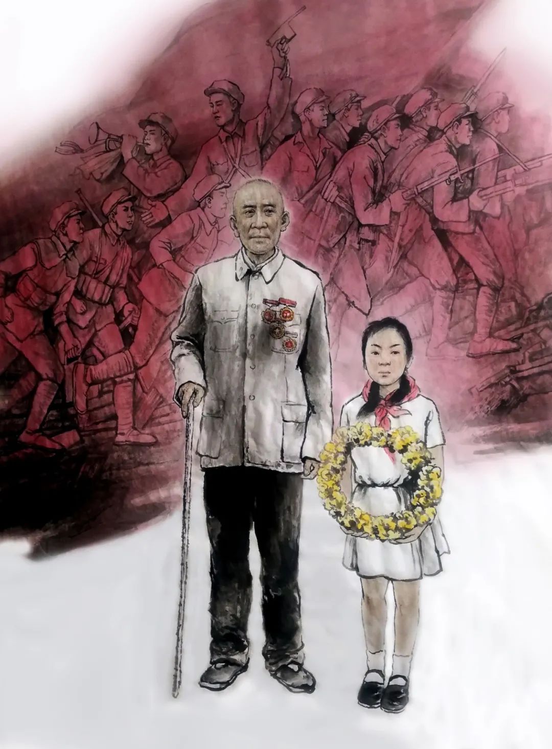 「艺术中国」建党100周年优秀作品展——著名画家张群英