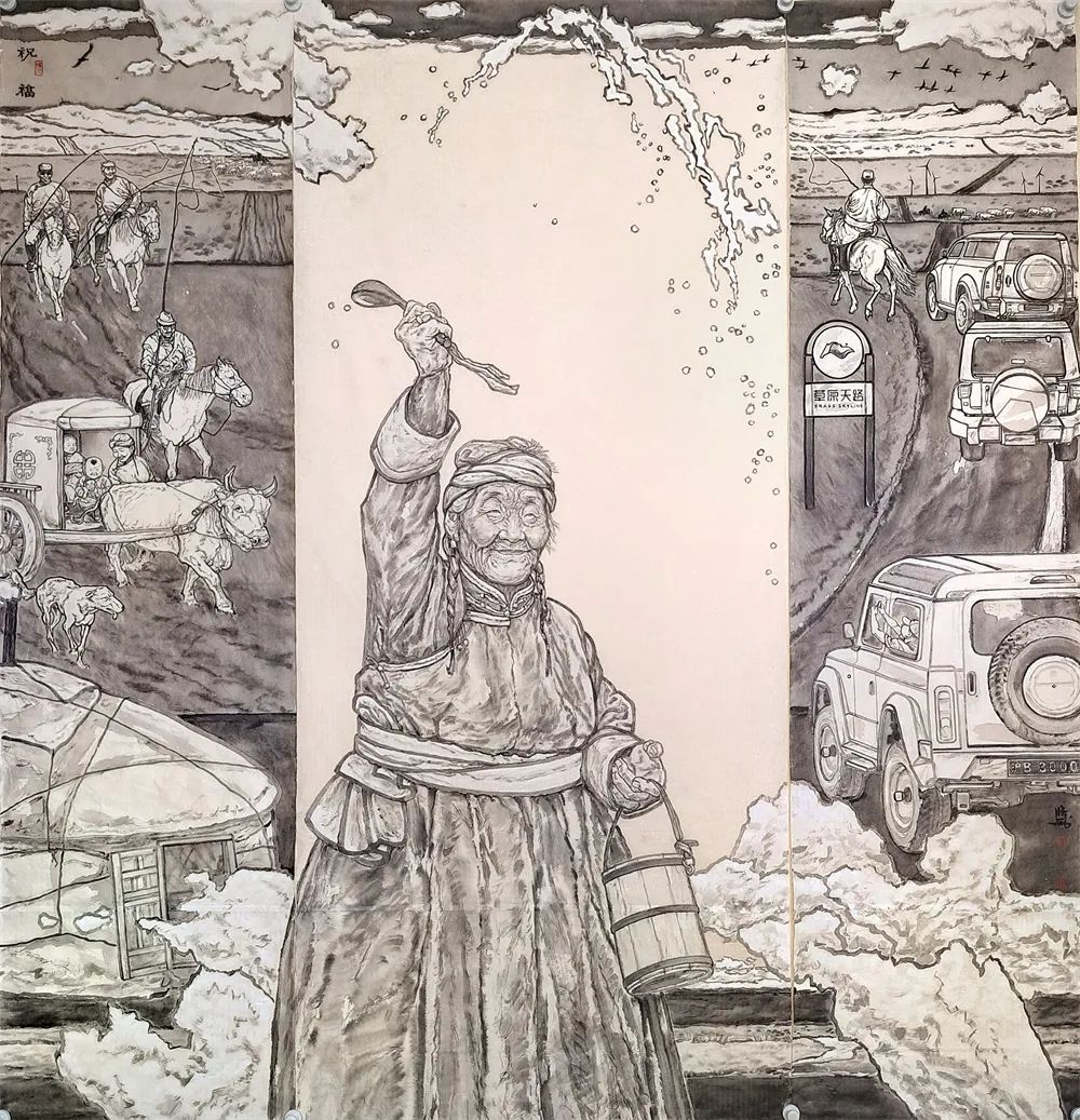 “十四届全国美展” 内蒙古  选送作品（中国画）33件