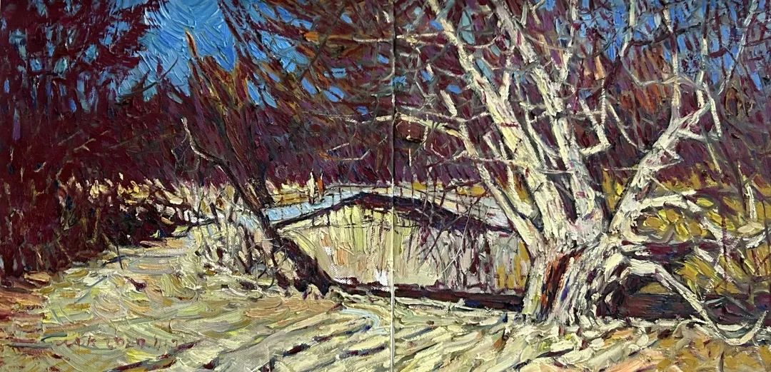 83.孟克巴依尔《火辣冬日》50x100cm 2020年.jpg