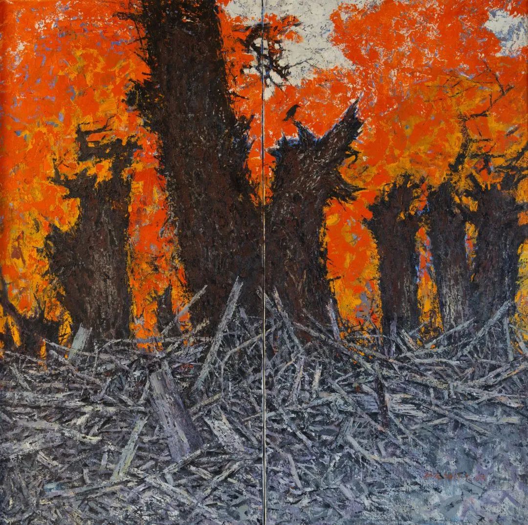 88.孟克巴依尔《家园系列9》160x160cm 2017年.jpg