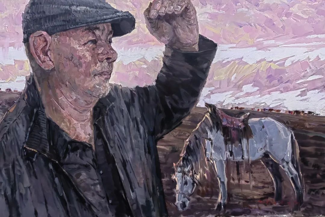 89.孟克巴依尔《父亲2》110x160cm 2021年.jpg