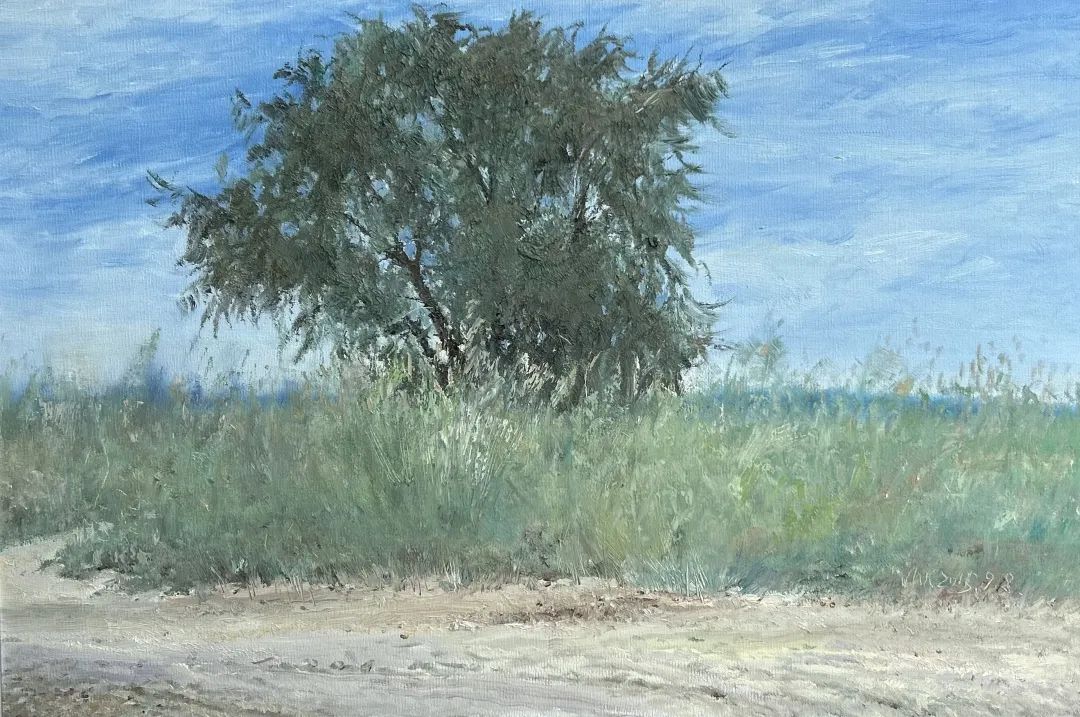 92.孟克巴依尔《盛夏》60x90cm 2015年.jpg