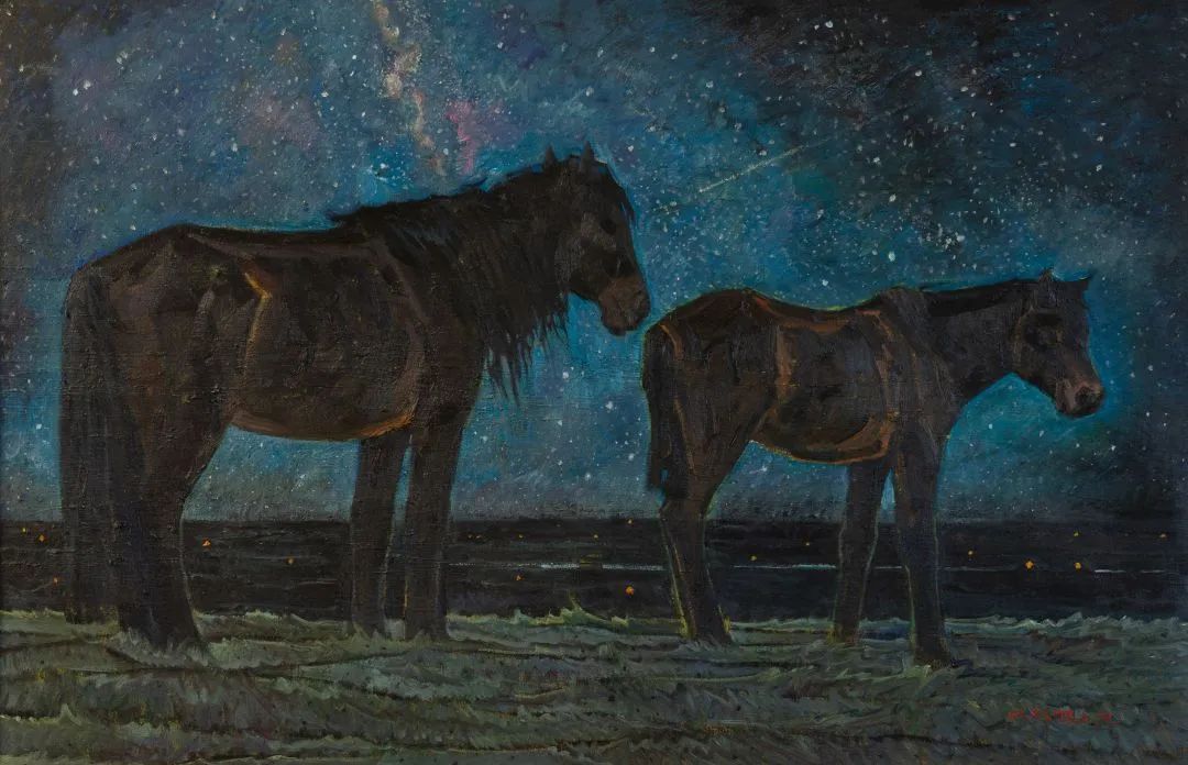 96.孟克巴依尔《星空》110x170cm 2018年.jpg