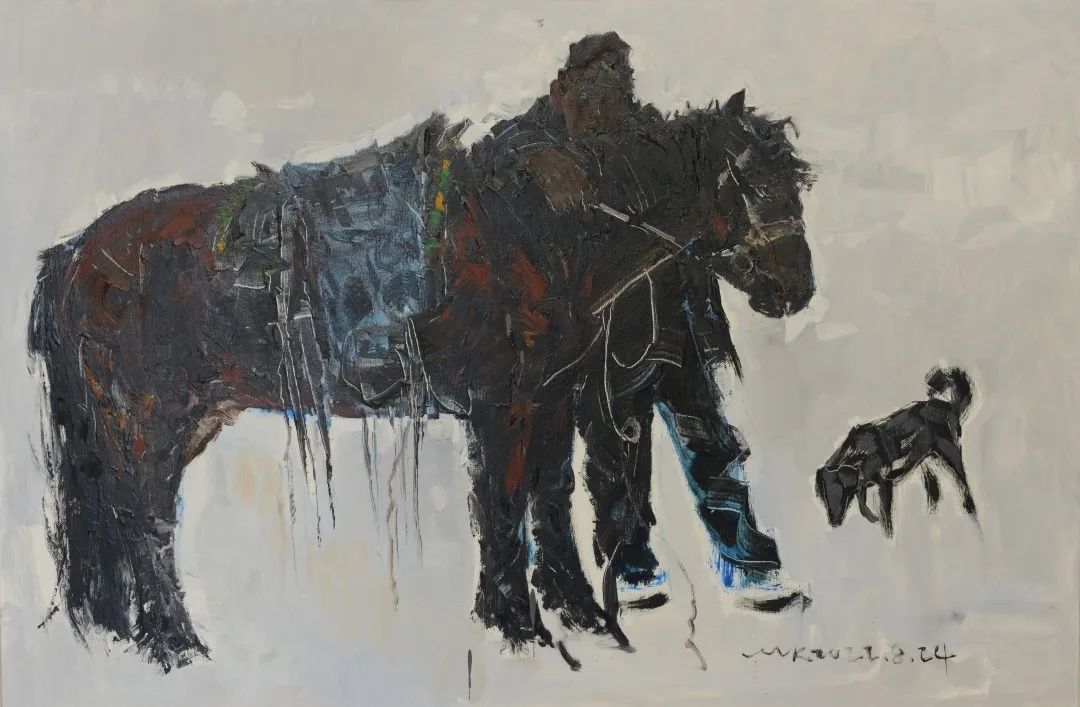103.孟克巴依尔《冬日1》90x60cm 2022年.jpg