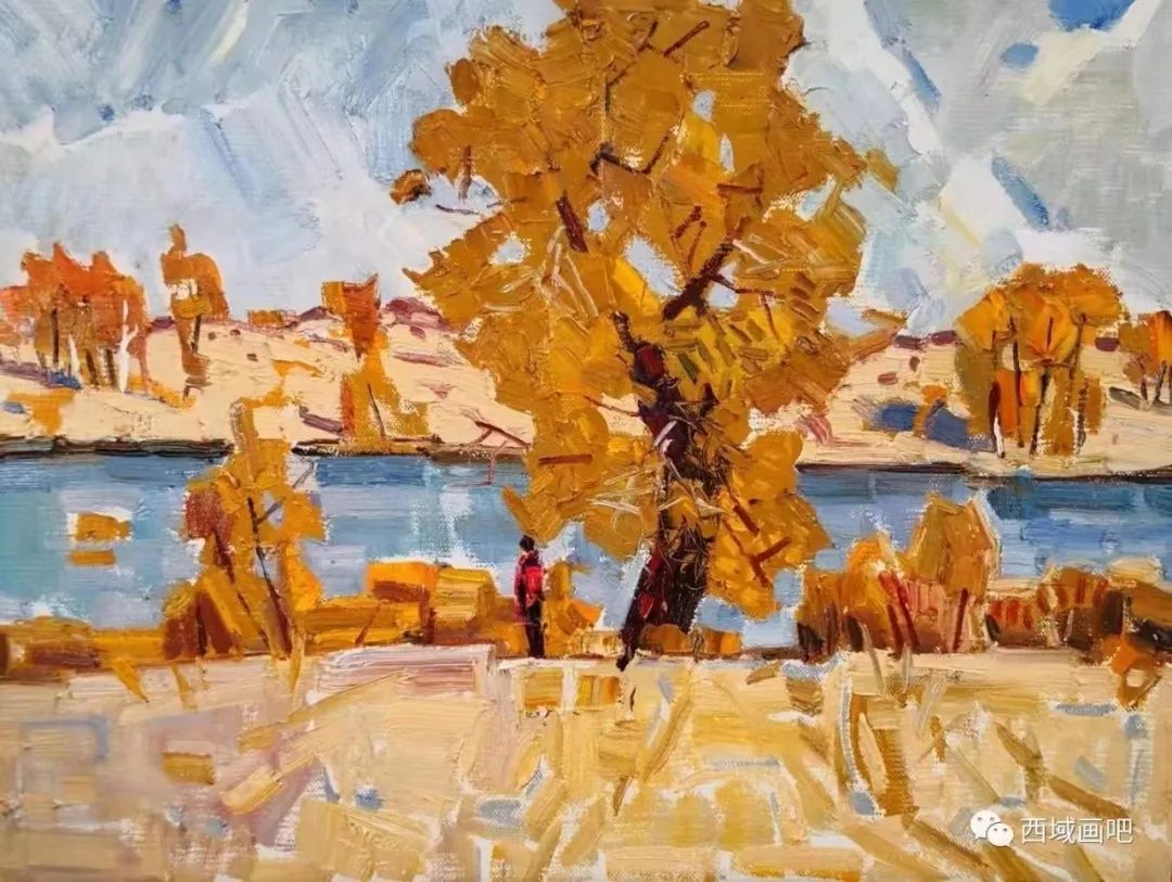 107.孟克巴依尔《金秋4》80x80cm 2019年.jpg