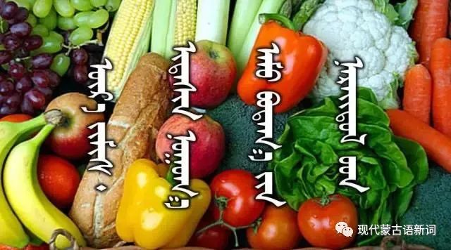 ᠢᠳᠡᠰᠢᠨ ᠨᠣᠭᠣᠭ᠎ᠠ ᠵᠢᠮᠢᠰ ᠪᠣᠳᠠᠭᠠᠨ ᠦ᠌ ᠨᠡᠷᠡᠢᠳᠦᠯ蔬菜水果粮油蒙古语名称