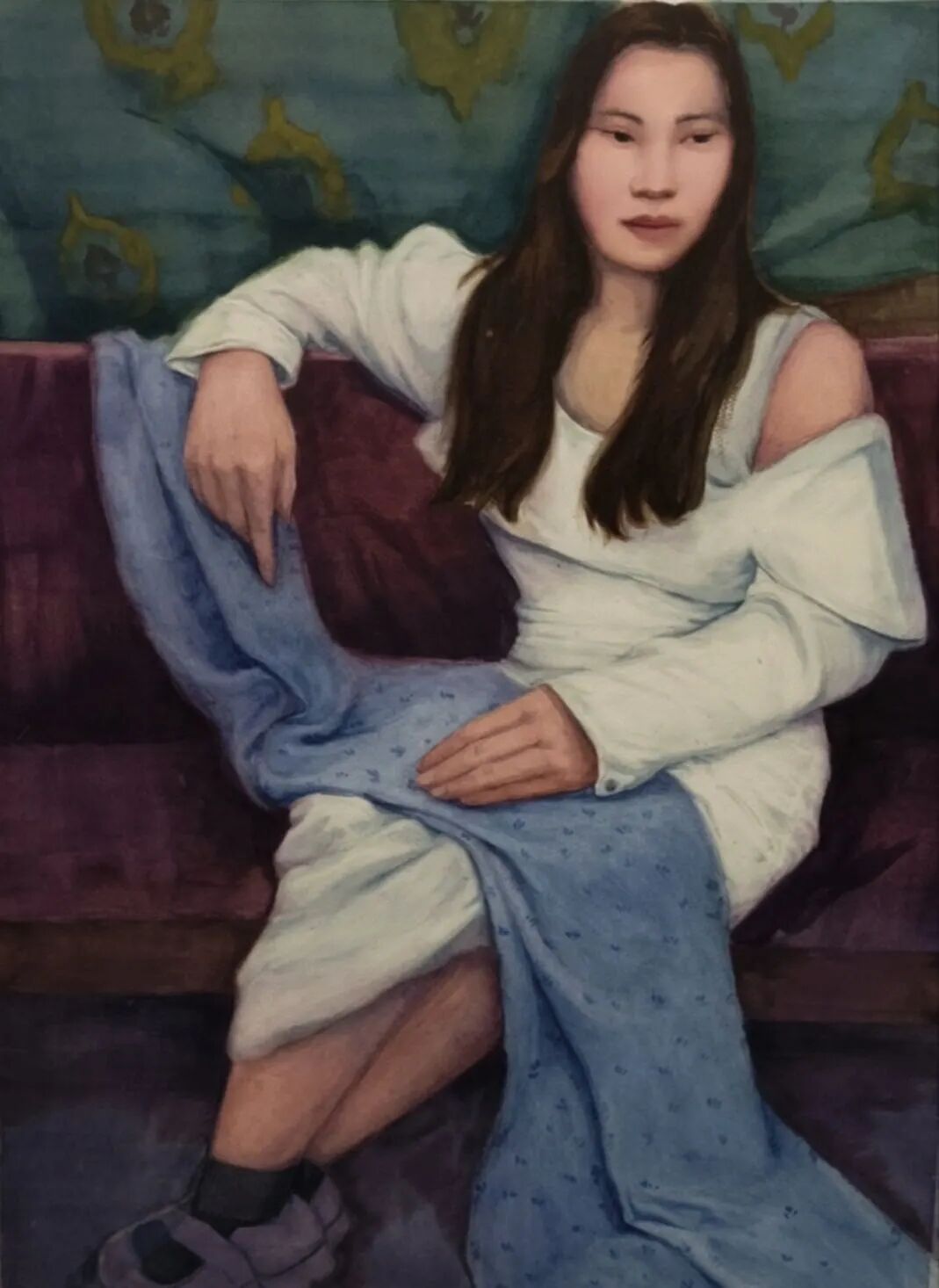 undefined 张彩霞《静》53×76cm纸本水彩.jpg