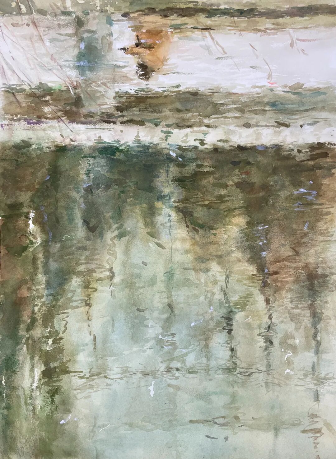 周婷《青城倒影2》73×53cm纸本水彩.jpg