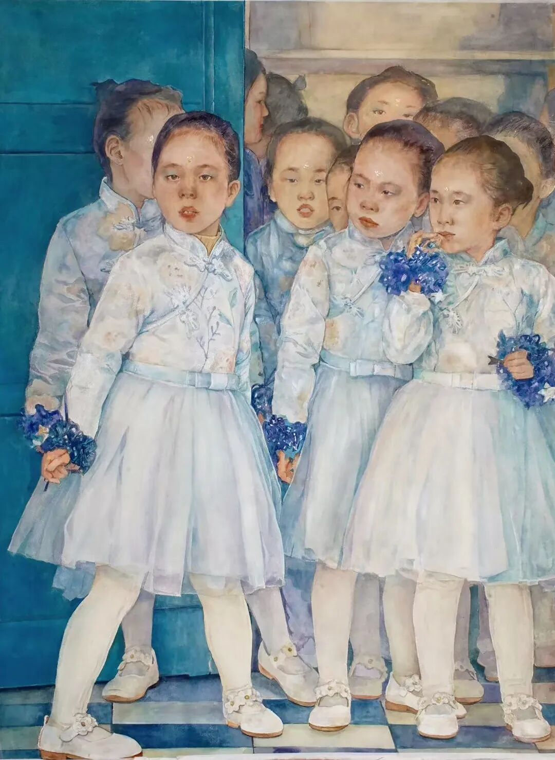 王硕《追光而遇》78×105cm 纸本水彩.jpg