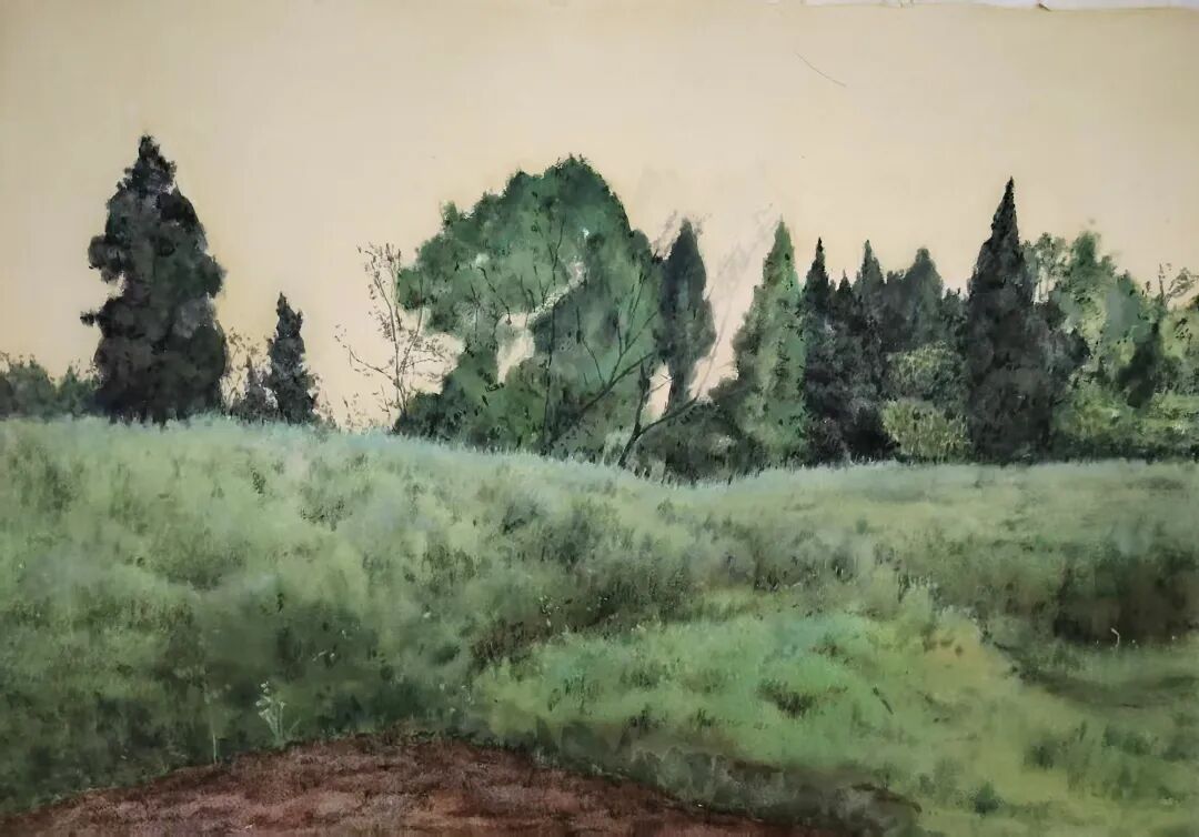 王乙《宁静》52×76cm纸本水彩.jpg