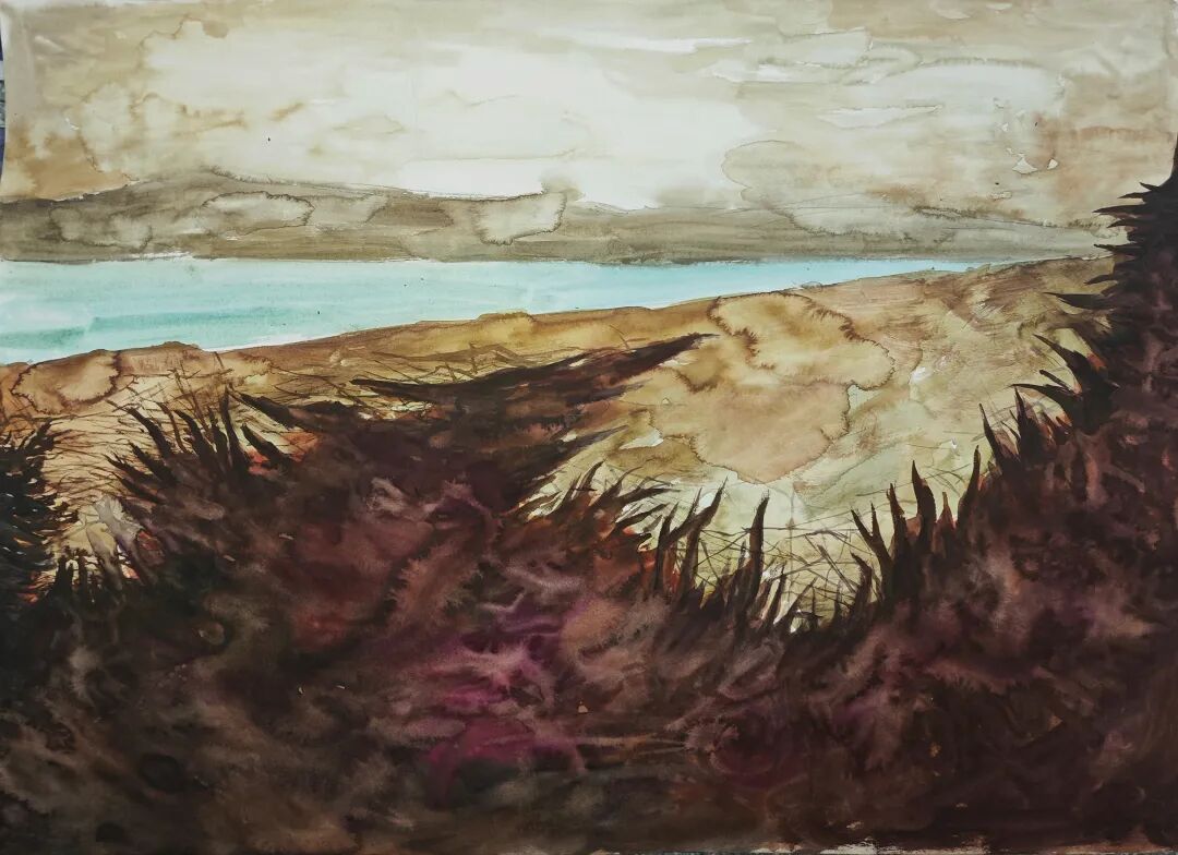 刘锦涛《风针林》80×110cm 纸本水彩.jpg